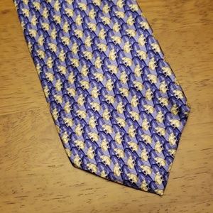 Frog silk tie